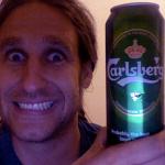 #265 - Gernoscht is still alive in Brighton with a - well - can of Carlsberg, trying to look like Guggi on the picture below 